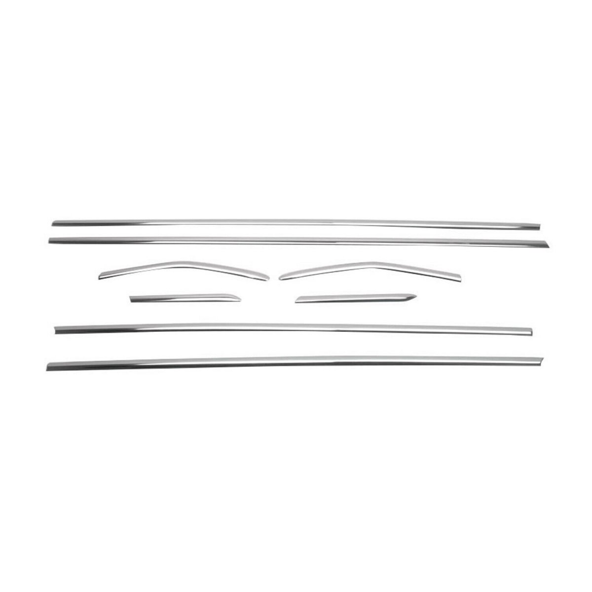 Ford Focus Window Trim - Omac - S.Steel - Gloss Silver - '12-'18